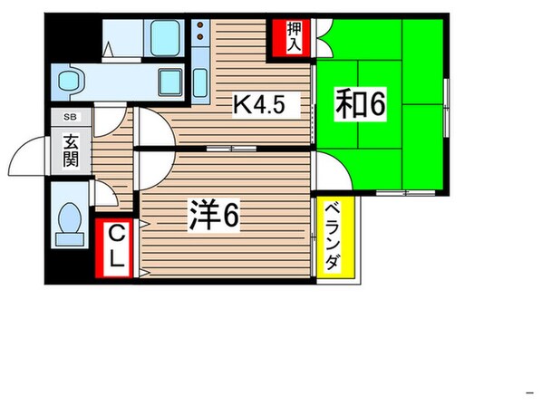 嵯峨野フラットの物件間取画像